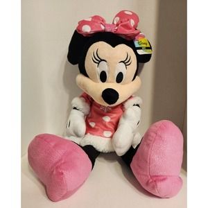 Disney Minnie Mouse Large Plush Stuffed Animal Toy 22" New with Tag 2017